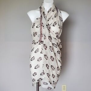 Madewell Sarong Scarf in Archival Floral Print NWT